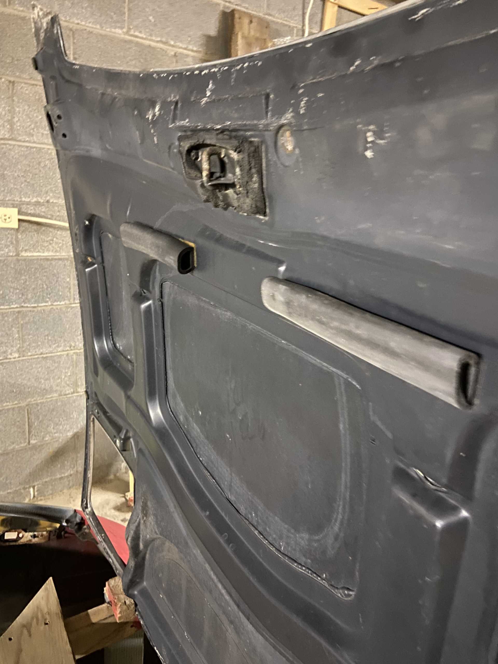 Hood latch weatherstrip & sunroof storage cushion strips Pennock's